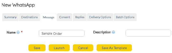 New Whatsapp Summary Details